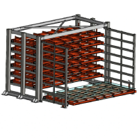 Стеллаж кассетный для листового металла Shelf Pro 3,0х1,5_П_2т_7к